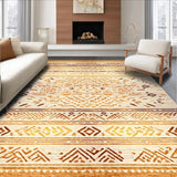 Lively Abstract Geometric Elements(Beige)