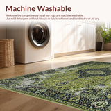 Luxurious Charcoal Floral Accents(Green)