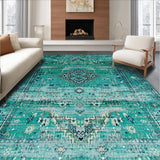 Elegant Earthy Circular Tapestry(Blue)