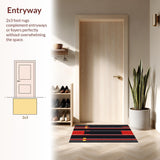 Energetic Start Finish Line Layout(Red)