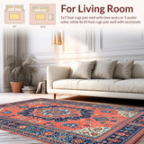 Cozy Vintage Ogee Design Vibe(Red)