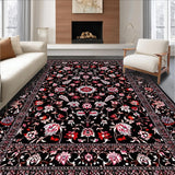Contemporary Floral Geometric Fusion(Black)
