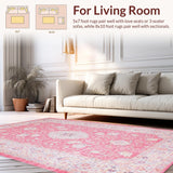 Cozy Light Pink Abstract Motif(Pink)