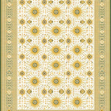 Ultra Soft Area Rug, Non Slip, Stain Resistant, Washable Area Rugs for Living Room, Bedroom, Fringe Beige Modern Inspired Design(White)