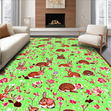 Fresh Spring Garden Entrance Mat(Green)