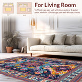 Vivid Ornamental with Entangled and Sky Inspired Design(Navy)