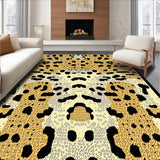 Ultra Soft Area Rug, Non Slip, Stain Resistant, Washable Area Rugs for Living Room, Bedroom, Elegant Soft Toned Print Fusion(Beige)