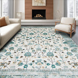 Ultra Soft Area Rug, Non Slip, Stain Resistant, Washable Area Rugs for Living Room, Bedroom, Entryway Non Slip(White)