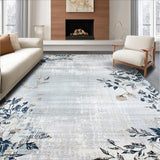 Ultra Soft Area Rug, Non Slip, Stain Resistant, Washable Area Rugs for Living Room, Bedroom, Rustic Textured Diamond Arrangement(Gray)