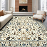 Ultra Soft Area Rug, Non Slip, Stain Resistant, Washable Area Rugs for Living Room, Bedroom, Transitional Cozy Animal Patterns(Beige)