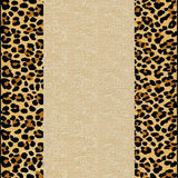 Ultra Soft Area Rug, Non Slip, Stain Resistant, Washable Area Rugs for Living Room, Bedroom, Sophisticated Neutral Leopard Theme(Beige)