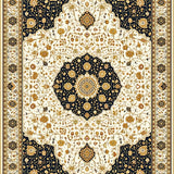 Ultra Soft Area Rug, Non Slip, Stain Resistant, Washable Area Rugs for Living Room, Bedroom, Fringe Beige Area Bohemian Inspired Design(White)