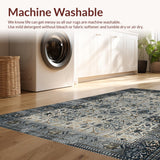 Ultra Soft Area Rug, Non Slip, Stain Resistant, Washable Area Rugs for Living Room, Bedroom, Luxurious Cosmic Textured Visuals(Gray)