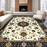 Ultra Soft Area Rug, Non Slip, Stain Resistant, Washable Area Rugs for Living Room, Bedroom, Eco Friendly Area for Wooden Stairs with Non Slip Treads(Ivory)