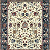 Ultra Soft Area Rug, Non Slip, Stain Resistant, Washable Area Rugs for Living Room, Bedroom, Quaint Neutral Garden Theme(Beige)