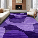 Ultra Soft Area Rug, Non Slip, Stain Resistant, Washable Area Rugs for Living Room, Bedroom, Elegant Purple Fluffy Decor Element(Purple)