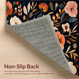 Luxurious Floral Accents in Dark(Black)