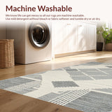 Elegant Ivory Geometric Weave(Gray)