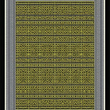Ultra Soft Area Rug, Non Slip, Stain Resistant, Washable Area Rugs for Living Room, Bedroom, Luxe Graphic Symmetrical Elements(Yellow)