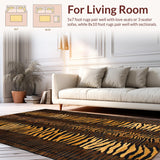 Ultra Soft Area Rug, Non Slip, Stain Resistant, Washable Area Rugs for Living Room, Bedroom, Luxurious Multicolor Animal Fusion(Brown)