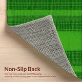 Ultra Soft Area Rug, Non Slip, Stain Resistant, Washable Area Rugs for Living Room, Bedroom, Unique Animal Imprint Soft Touch(Green)