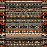 Ultra Soft Area Rug, Non Slip, Stain Resistant, Washable Area Rugs for Living Room, Bedroom, Bold Symmetrical Medallion Style(Brown)