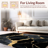 Artistic Fluid Marble Motif(Black)