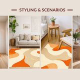 Artful Multicolor Geometric Expression(Orange)