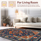 Artistic Distressed Circular Elements(Blue)