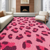 Ultra Soft Area Rug, Non Slip, Stain Resistant, Washable Area Rugs for Living Room, Bedroom, Cute Animal Print Living Room Carpet(Pink)