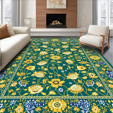 Bathroom with Floral Prints(Green)