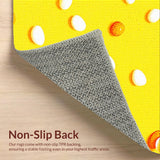 Ultra Soft Area Rug, Non Slip, Stain Resistant, Washable Area Rugs for Living Room, Bedroom, Charming Yellow Pastel Aesthetic(Yellow)