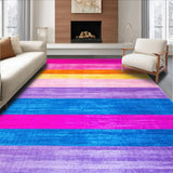 Ultra Soft Area Rug, Non Slip, Stain Resistant, Washable Area Rugs for Living Room, Bedroom, Charming Kid-Friendly Textured Art(Purple)