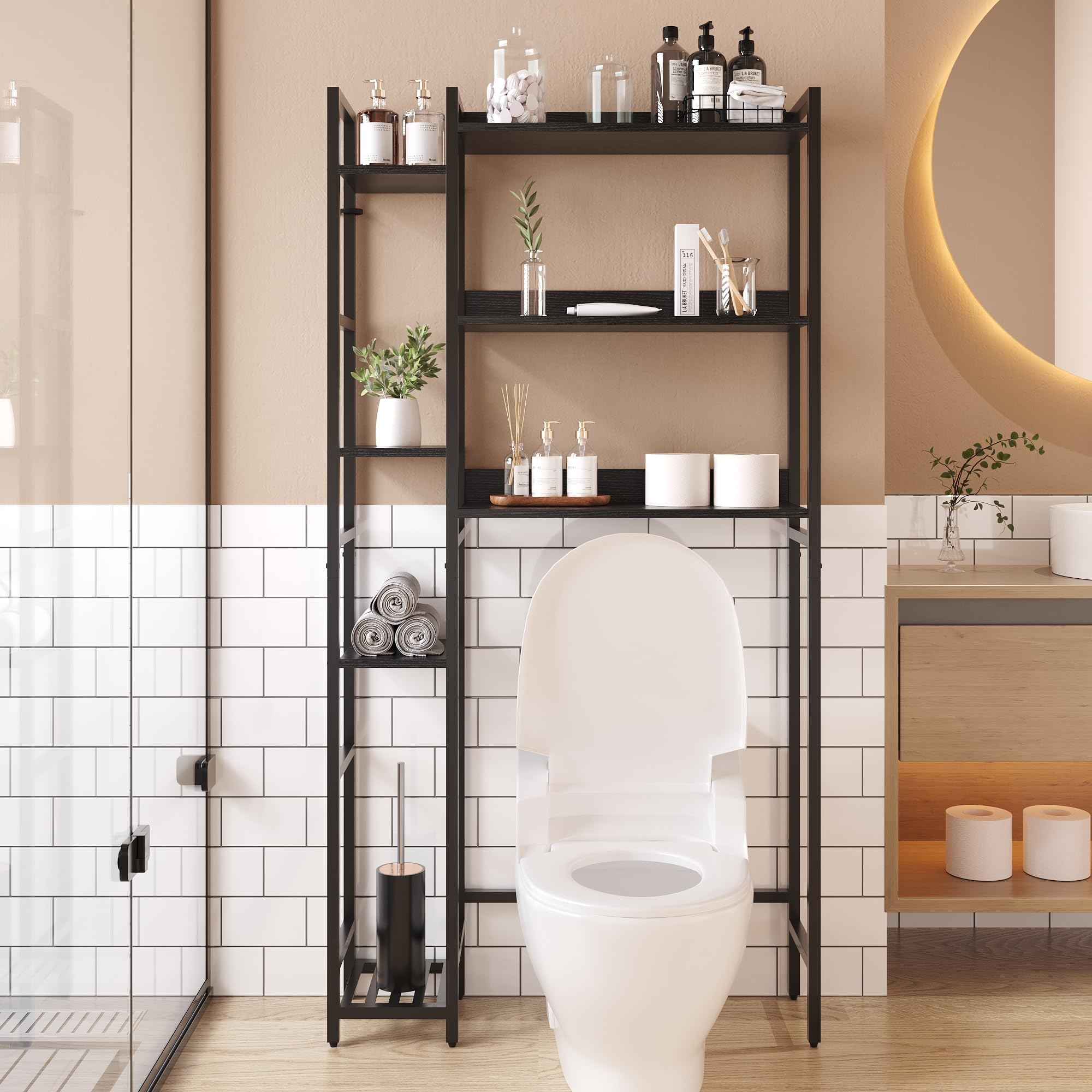 ODIKA Over The Toilet Simple Bathroom Shelf & Storage