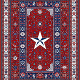 Ultra Soft Area Rug, Non Slip, Stain Resistant, Washable Area Rugs for Living Room, Bedroom, Eclectic Cheerful Entryway Decor(Red)