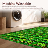 Contemporary Bright Green Geometry(Green)