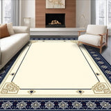 Minimalist Navy Blue Symmetry(Beige)