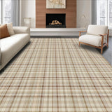 Ultra Soft Area Rug, Non Slip, Stain Resistant, Washable Area Rugs for Living Room, Bedroom, Warm Creamy Lattice Visual Appeal(Beige)