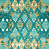 Lively Patterned Cotton Harmony(Blue)