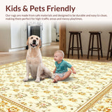 Floral Charm Area(Beige)