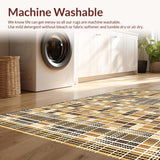 Distinctive Brown and White Geometric(Beige)