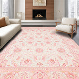 Ultra Soft Area Rug, Non Slip, Stain Resistant, Washable Area Rugs for Living Room, Bedroom, Luxurious Soft Textured Arrangement(Pink)