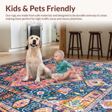 Colorful Retro Floral(Blue)