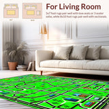 Charming Neighborhood Scene(Green)