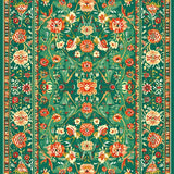 Vibrant Earthy Abstract Motif(Green)