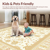 Artistic Beige Ornamental Mousepad Non Slip Desk Accessory(Beige)