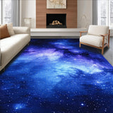 Ultra Soft Area Rug, Non Slip, Stain Resistant, Washable Area Rugs for Living Room, Bedroom, Starry Dreamscape Abstract Vision(Blue)