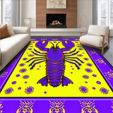 Ultra Soft Area Rug, Non Slip, Stain Resistant, Washable Area Rugs for Living Room, Bedroom, Transitional Bright Carnival Palette(Purple)