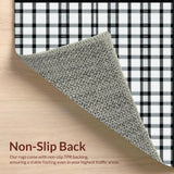 Cozy Reversible Plaid Mat(Black)