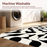 Ultra Soft Area Rug, Non Slip, Stain Resistant, Washable Area Rugs for Living Room, Bedroom, Geometric Contemporary Bedroom Area Rug High Traffic Safe(Beige)